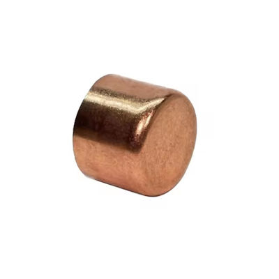 Threaded Copper Cap Fitting ANSI/DIN 150 PSI Pipe End Seal Closure for Water Piping