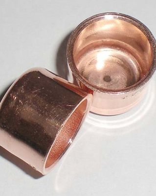Threaded Copper Cap Fitting ANSI/DIN 150 PSI Pipe End Seal Closure for Water Piping