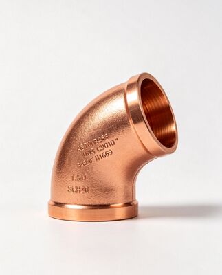 C70600 Copper Nickel Seamless 90° Elbow ASME B16.9 BW Corrosion Resistant Fitting