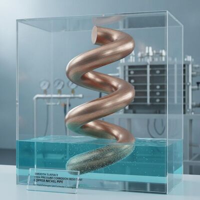 Smooth Surface High Pressure Corrosion Resistant Copper Nickel Pipe for Heat Exchangers and Saltwater Cooling